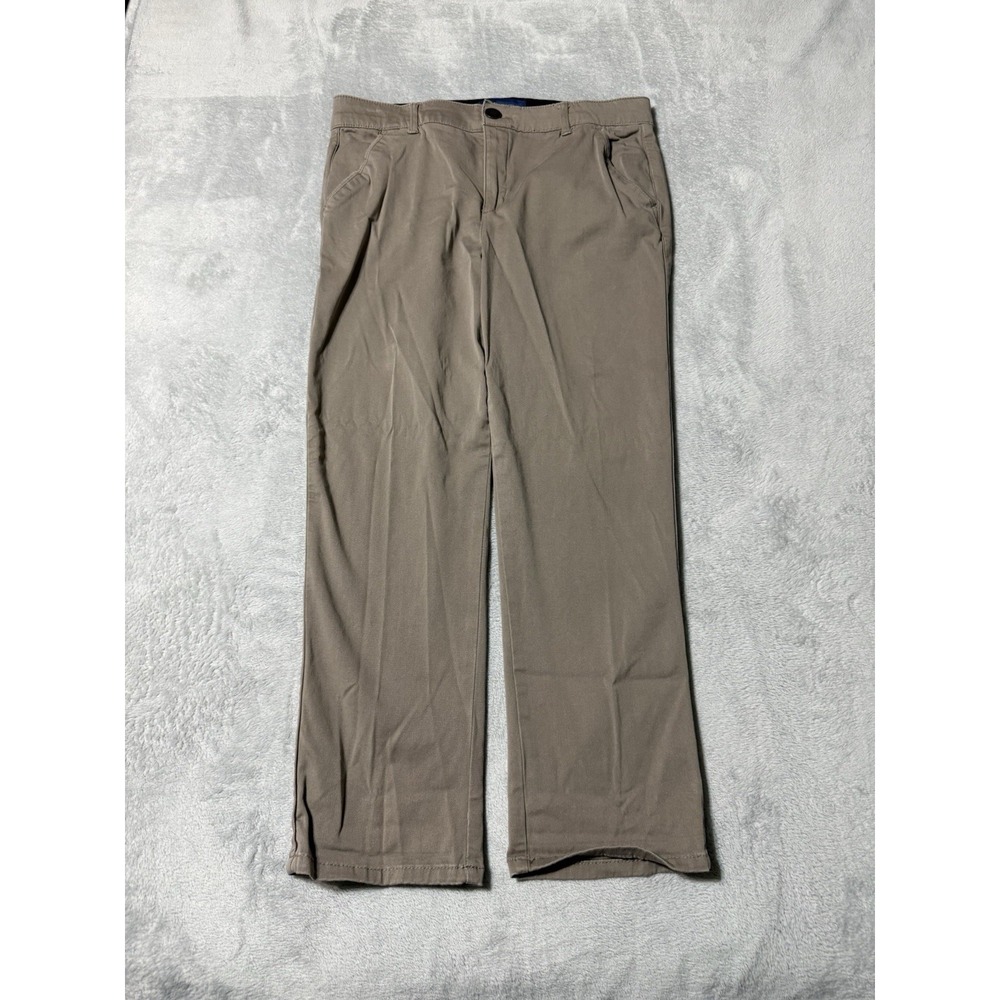 Democracy Pants Women's 14 Beige "Ab" Solution Stretch Straight Leg 34x26.5